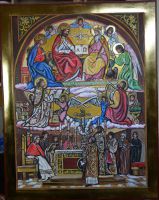 Nr.564.Ikona Eucharystyczna-wym.60-50cm